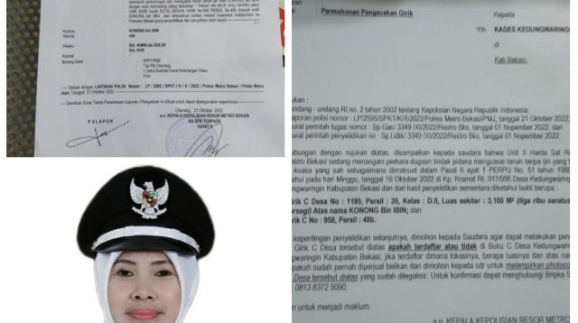 Buntut penggeplangan Lahan Makam, Kades Kedungwaringin dipanggil Polres Metro Bekasi