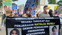 SPHI Demo Polres Jakbar Desak Penangkapan Tersangka NR Yang Buron