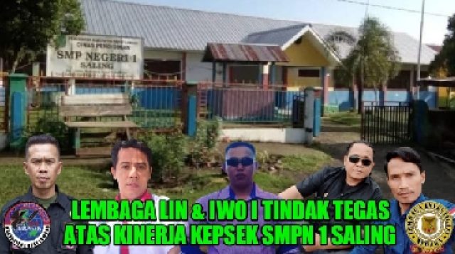 IWO I & LSM  : Pecat KS SMPN 1 Saling Empat Lawang, Desak Kejari Audit Dana Bos  Disinyalir Indikasi Kuat KKN