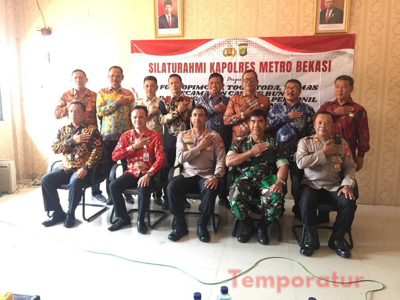 Kunjungan Silaturahmi Kapolres Metro Bekasi disambut Camat Cabangbungin