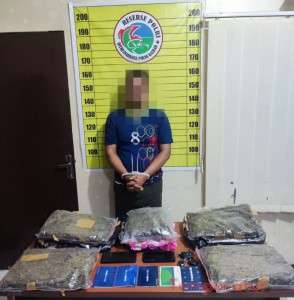 Nodai Bulan Suci Ramadhan, 2 pria Bawa 9,19 Kilogram Ganja Dibekuk Tim Gabungan Polda Kalbar, BNN dan Bea Cukai Kalbar