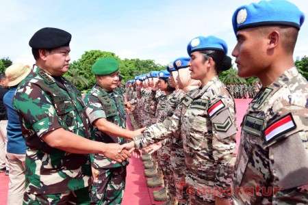 Kasad Hadiri Pemberangkatan Satgas BGC Konga XXXIX-E dan Kizi Konga XX-T Monusco