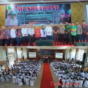 Seluruh Kepala Desa Sekabupaten Empat Lawang Hadiri Musrenbang RKPD Kabupaten Empat lawang