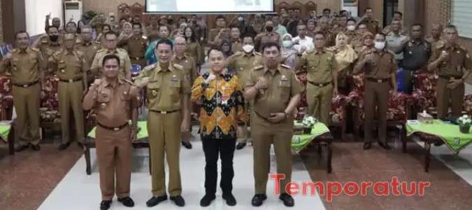 Dalam Rangka Penginputan Data SILPPD Tahun 2022 Pemkab Pringsewu Gelar Rapat Asistensi LPPD Di Aula Utama Kantor Pemkab Pringsewu