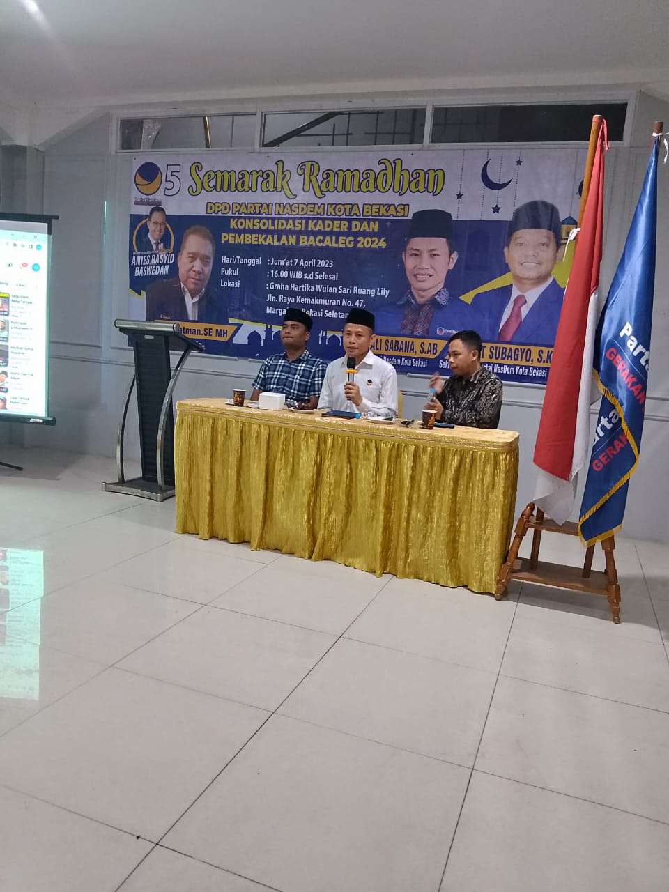 FWJ Indonesia Korwil BEKASI Support Semarak Ramadhan DPD Partai NasDem Kota Bekasi