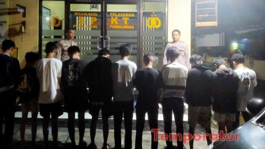 Hendak Perang Sarung, 11 Remaja Diamankan Polsek Purbalingga