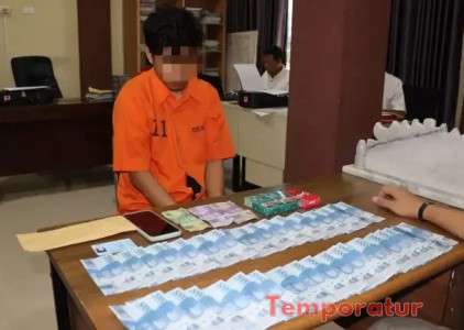 Satreskrim Polres Pringsewu Bekuk Pelaku Pengedar Uang Palsu Asal Gadingrejo