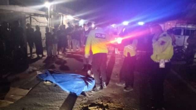 Satlantas Polres Serang Evakuasi Korban Laka Lantas