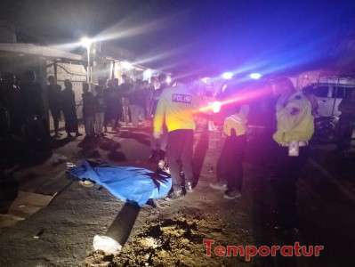 Satlantas Polres Serang Evakuasi Korban Laka Lantas