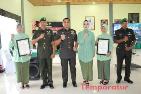 Peringatan HUT Persit Ke 77 Persit Kodim 0421/Ls Borong Gelar juara