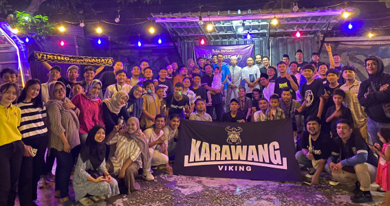 Viking Karawang Bersama Bacaleg Gerindra Dea Eka Rizaldi Gelar Bukber dan Santunan Yatim Piatu