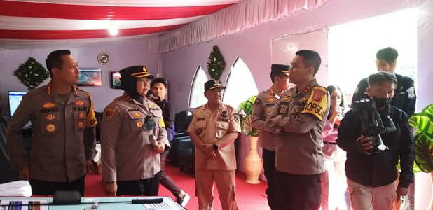 Cek Sarana dan Pr sarana, Kapolda Jawa Barat Meninjau Pos Pam Cikaledong Nagreg