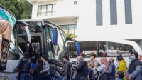 Ratusan Warga Kota Cimahi Diberangkatkan Pada Program Mudik Gratis Tahun 2023