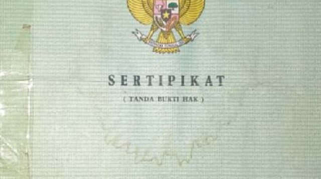 Pemberitahuan Sertipikat Hilang