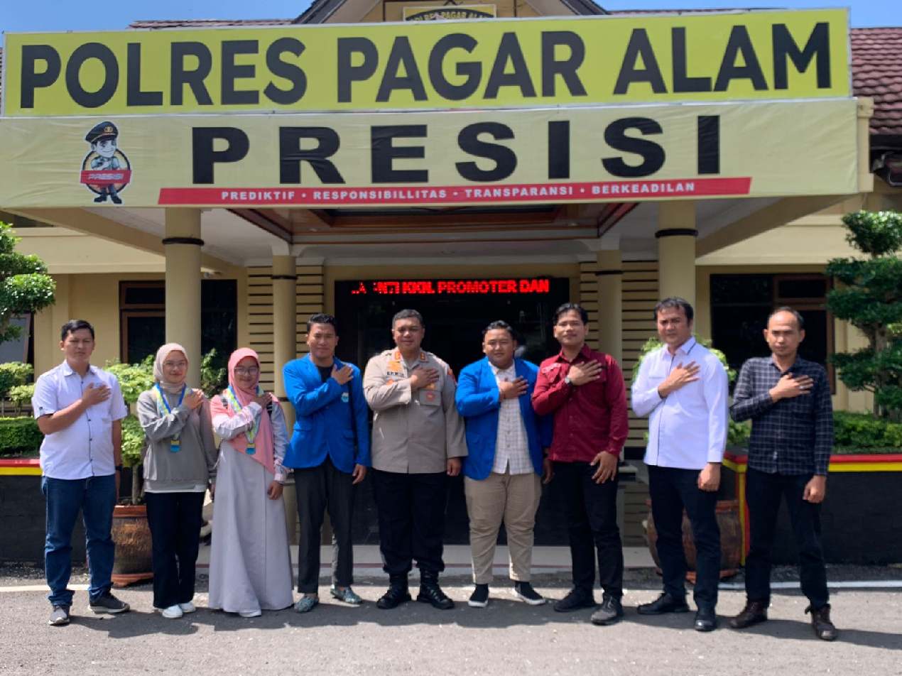 PMII Kota Pagaralam Silaturahmi Bersama Kapolres