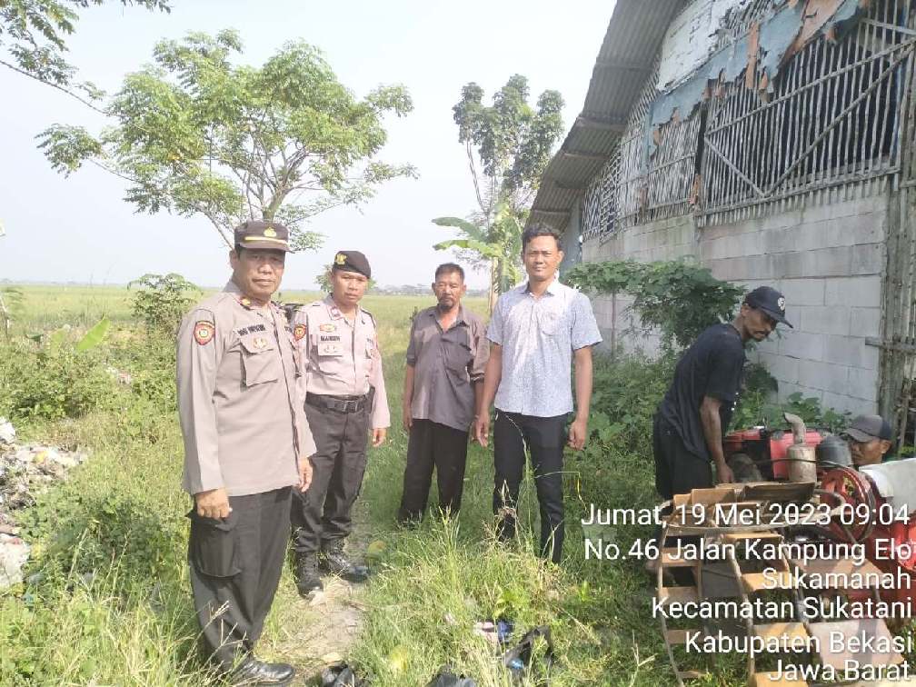 Pengamanan Pengolahan Lahan Sawah Dinas Pertanian  Desa Sukamanah  di Wilayah Hukum Polres Metro Bekasi