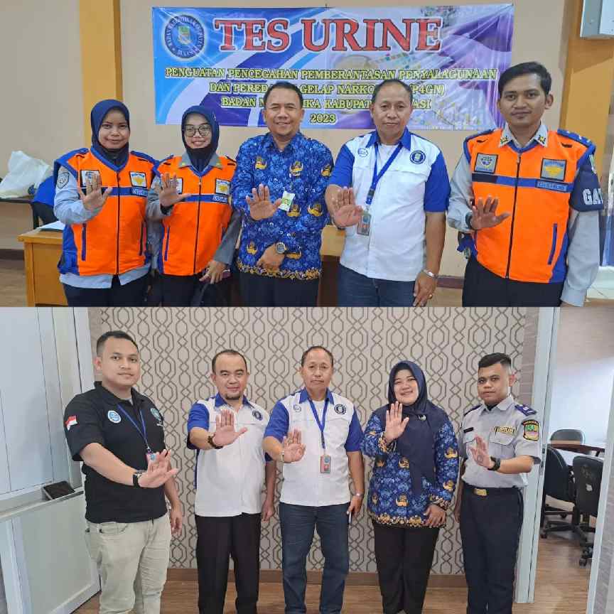 BNK Lakukan Giat Test Urine Pada Pegawai Dishub Kabupaten Bekasi