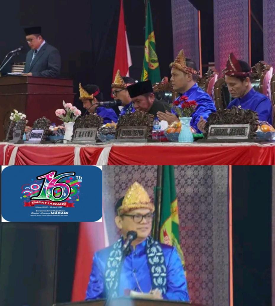 Sidang Paripurna Istimewa Dalam Rangka Hut Ke 16 Kabupaten Empat Lawang