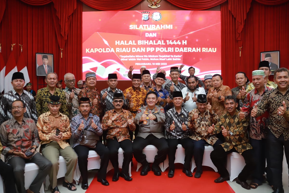 Kapolda Riau Gelar Halal Bihalal