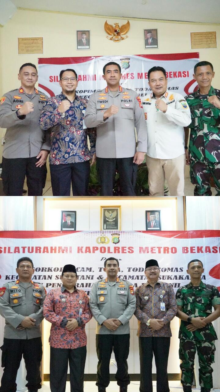 Jalin Sinergritas dan Silahturahmi Kapolres Metro Bekasi lakukan Kunjungan ke Tambelang dan Sukatani