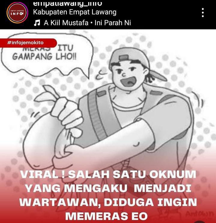 Akun IG di Empat Lawang Tebarkan Kebencian Terhadap Profesi Wartawan