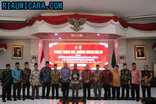 Pemrov Riau Gelar Silaturahmi Bersama Menkopolhukam Mahfud, MD