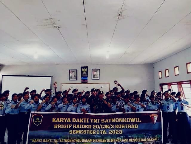 Brigif R 20/IJK Kostrad Tanamkan Cinta NKRI Serta Bangun Wawasan Kebangsaan