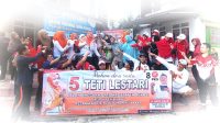Bikin Kuis Hadiah Uang Tunai, Caleg PKS Teti Lestari Tanya Peserta Senam Nusantara Metland Cibitung