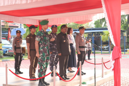 Polres Karimun Gelar Apel Bersama Deklarasi Pencegahan Karhutla