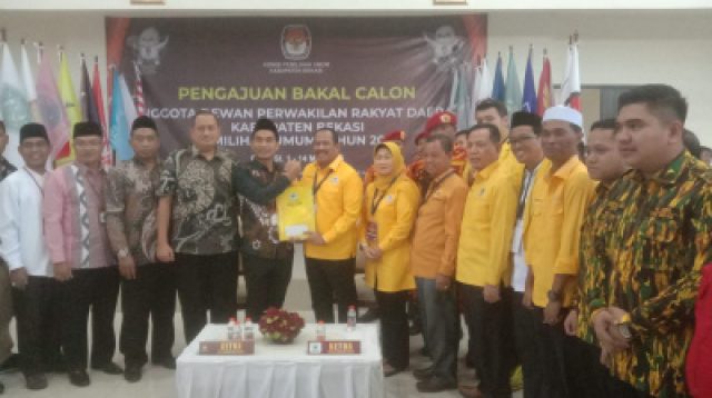 KPU Tidak Menerbitkan Tanda Terima, Pengajuan Caleg Golkar Kabupaten Bekasi