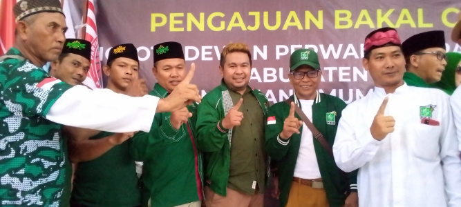 Paizal Rizal Ramadhan Bacaleg DPRD Dapil VI Kabupaten Bekasi Fraksi Partai PKB Resmi Mendaftarkan Diri Ke KPUD Kab Bekasi