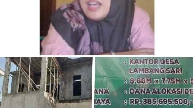 Anggaran Dana Desa Lambang Sari Diduga Banyak Permainan dan KKN