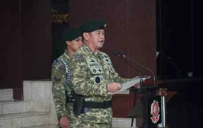 Pangkostrad Letjen TNI Maruli Simanjuntak, M. Sc. Pimpin Sertijab