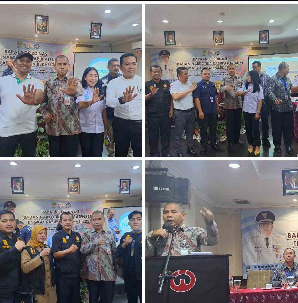 H.Encep.S. Jaya Plt.BNK Bekasi Buka Rapat Koordinasi Anti Narkoba Tingkat Kabupaten Bekasi