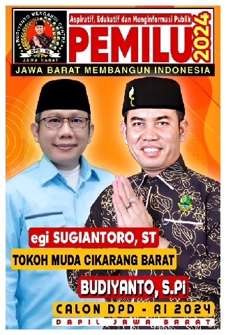 Budiyanto  Calon DPD RI Dapil  Jabar Berharap Pemekaran Daerah di Jawa Barat Terus Berproses