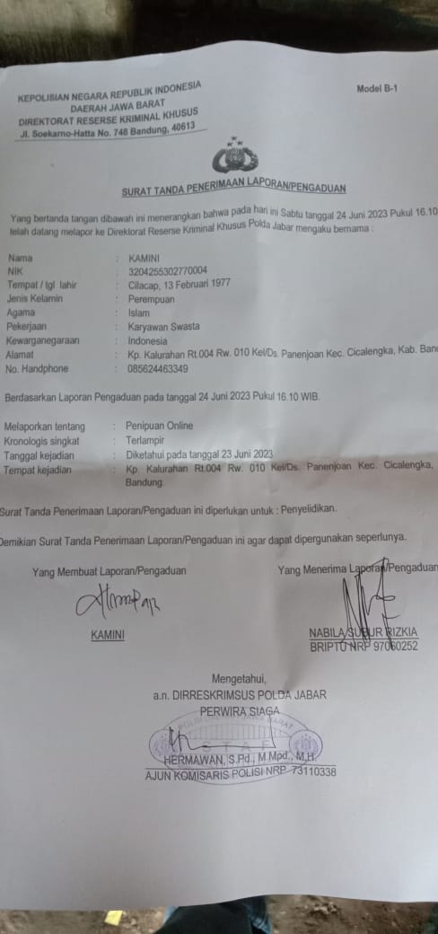 Pingin Beli Handphone Secara Malah Kena Tipu, Korban Lapor Ke Polisi