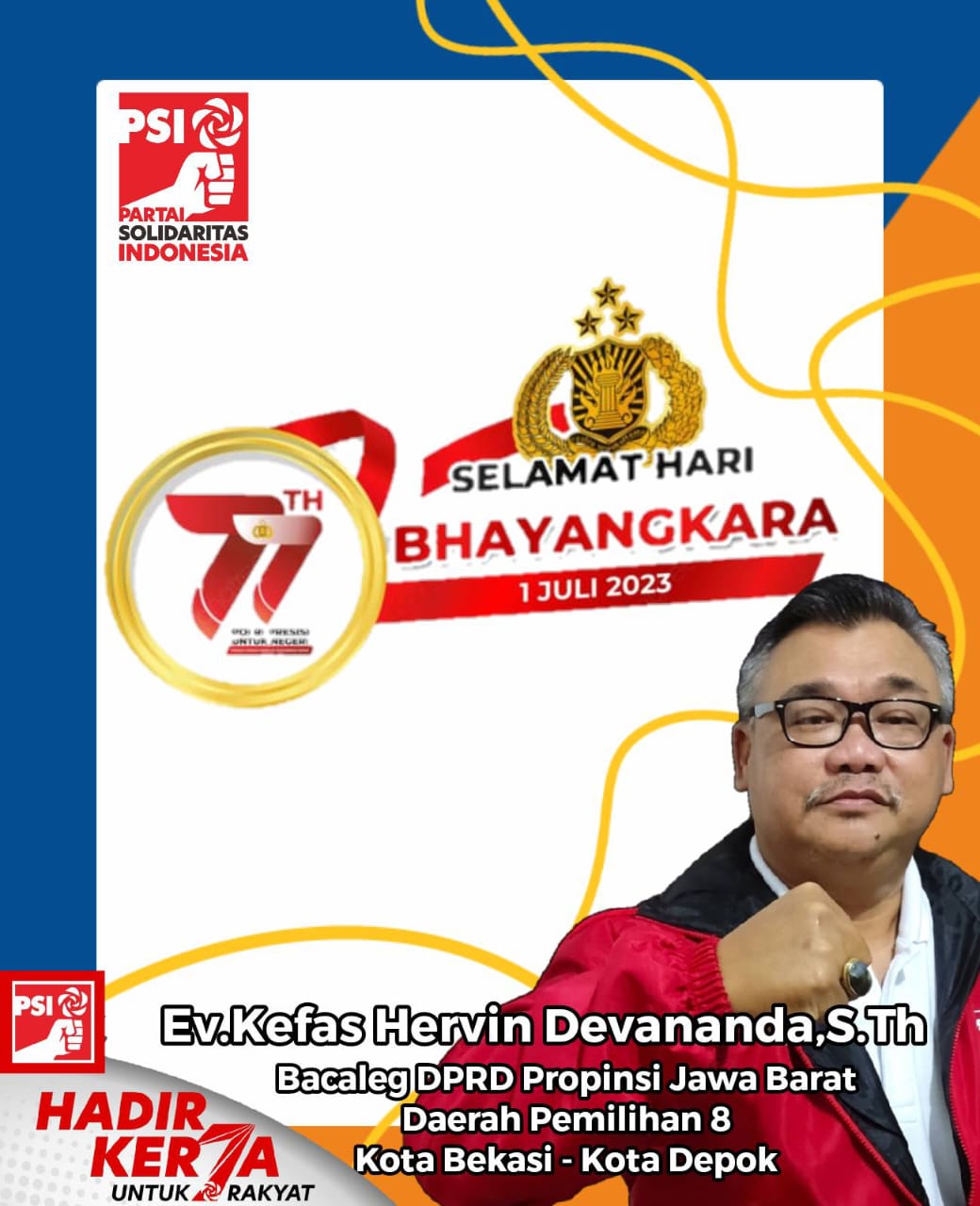 Kefas Hervin Devananda,S.Th : ” Selamat Hari Bhayangkara ke 77, Doa Saya POLRI makin Jaya dan Gilang Gemilang