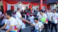Semarak HUT Bhayangkara Ke-77, Polda Kalbar Gelar Fun Run Libatkan Disabilitas