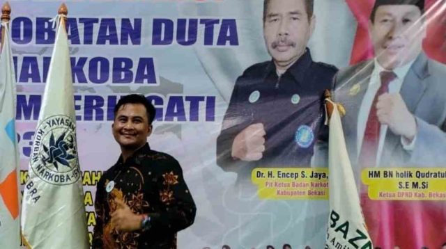 Kepala Plt.BNK Dr.H.Encep S Jaya Buka Peringatan HANI dan Penobatan Duta Pelajar Anti Narkoba 2023