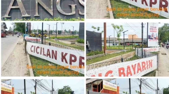 Diduga Kuat Ada Permainan Pasca Berita Viral Pagar Penyerobot Badan Jalan Perumahan Arta Angsana dibuat Zig-Zag ?