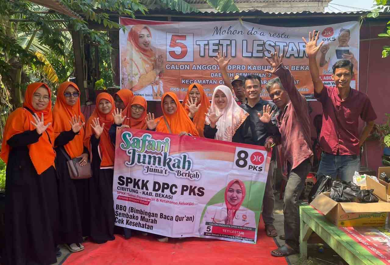 Caleg PKS Teti Lestari dan SPKK DPC PKS Cibitung Gelar Safari Jumat Berkah, Bazar Sembako Murah dan BBQ