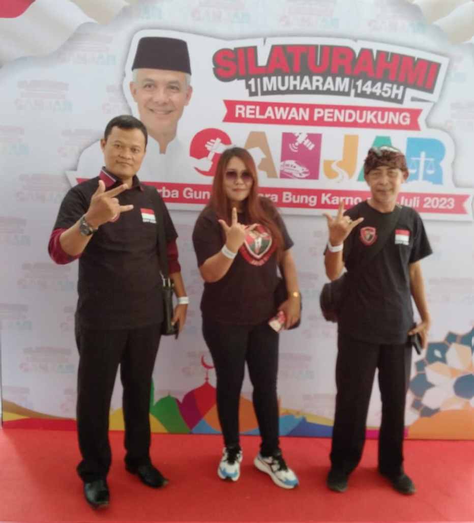 Wakil Ketua Umum RGN Sumaryono, M.Si. Menghadiri Silaturahmi 1 Muharam 1445 H Relawan Pendukung Ganjar