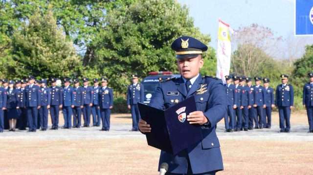 Upacara Peringatan Ke- 76 Har Bakti TNI AU di Lanud  Iswahjudi