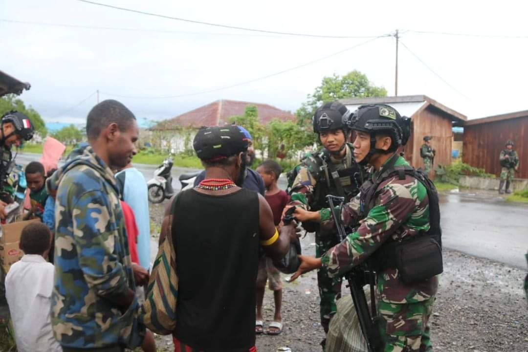 Aksi Kemanusiaan Pasukan Pandawa di Sarang Kelompok Separatis Teroris Papua