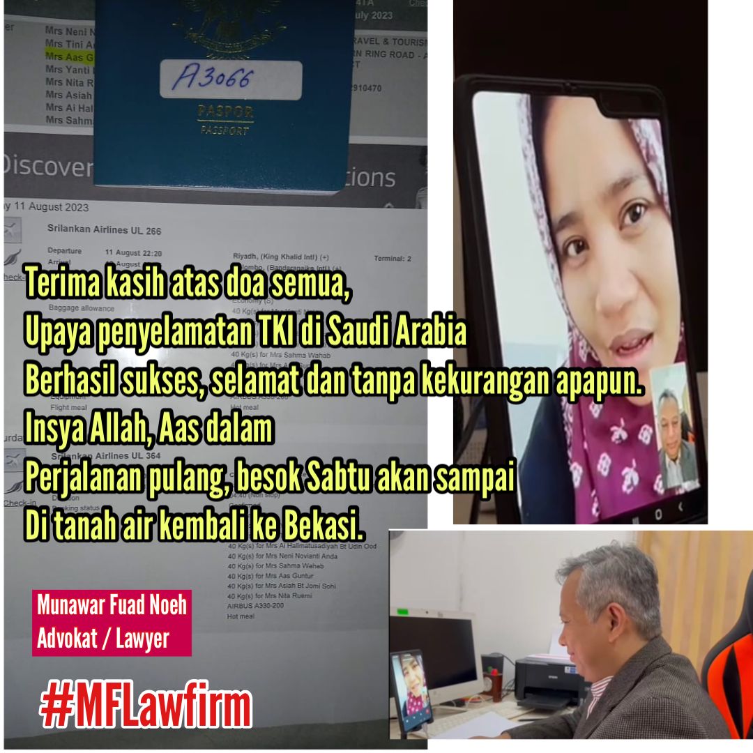Kedatangan AAS, TKW dari Arab Saudi Akan disambut Pj.Bupati Bekasi