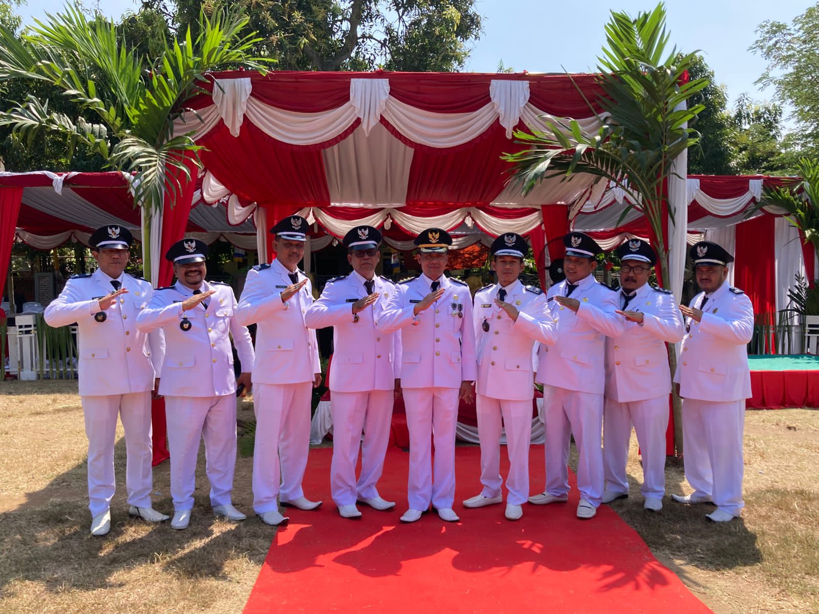 Peringati Puncak HUT RI ke – 78 Camat Cabangbungin Pimpin Upacara