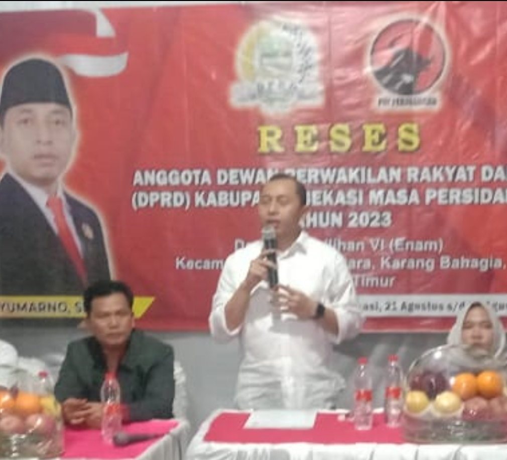 Reses Dewan Nyumarno anggota DPRD Kabupaten Bekasi