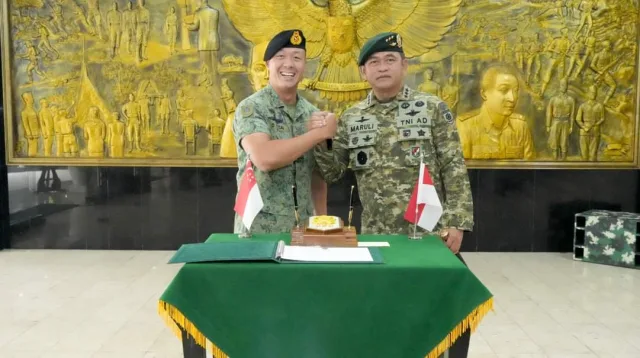 Courtesy Call Pangkostrad dan Singapore Army 3rd Division Commander