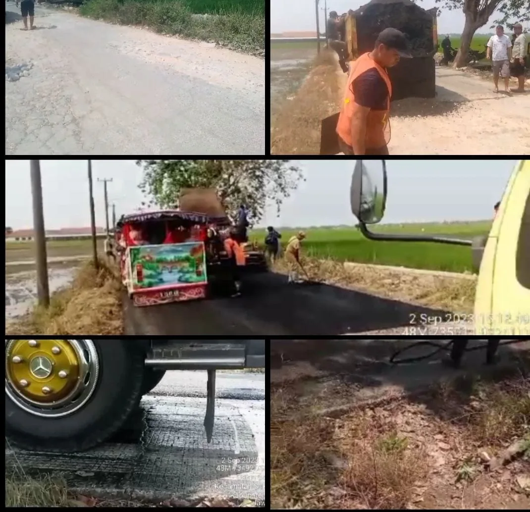 Miris Kegiatan Pengaspalan Di Ruas Jalan Raya Gombang ATBNYA, Menggunakan Scraf