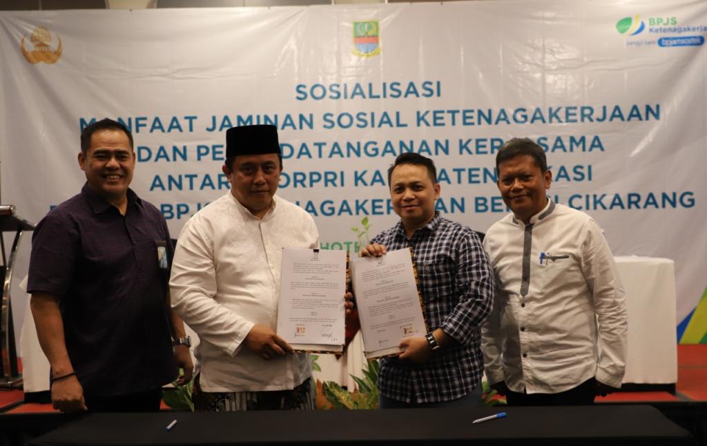 Pertama di Jabar, Pemkab Bekasi Lindungi Anggota Korpri dengan Bpjamsostek